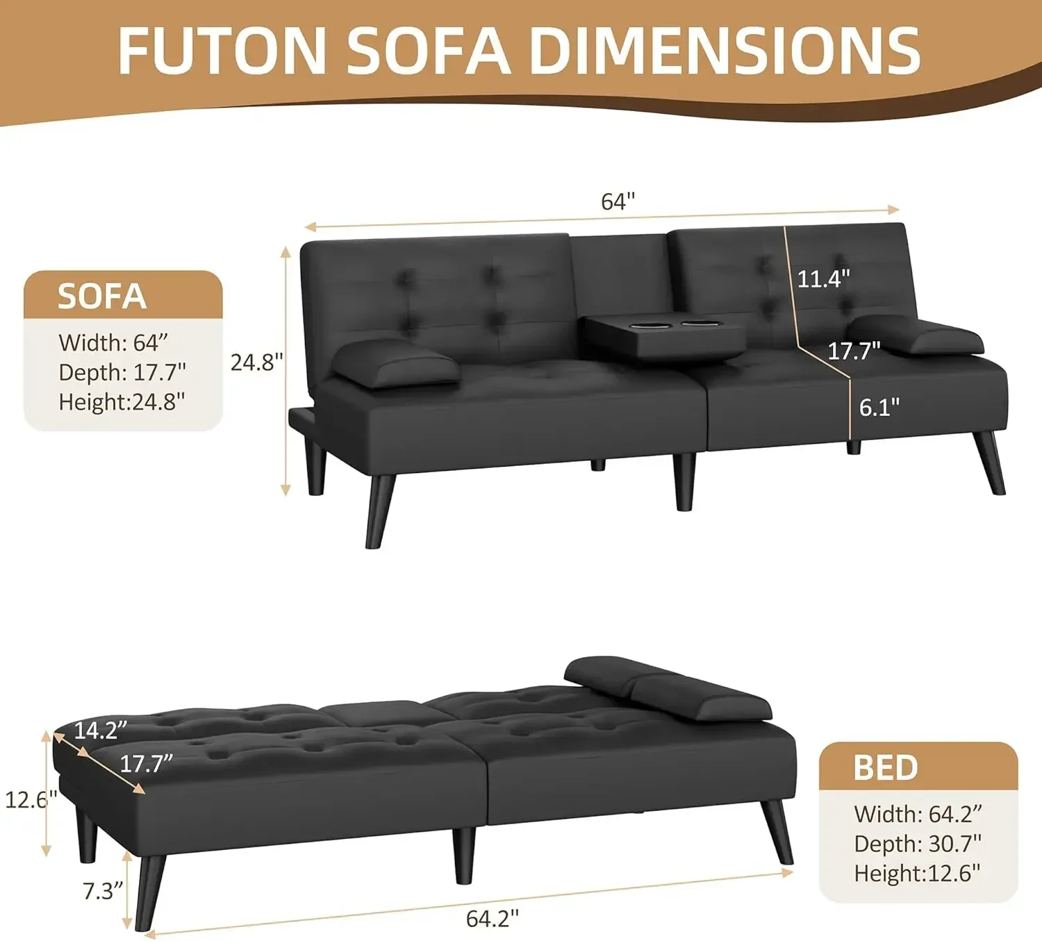 Divano letto futon, divano pie - Office Furniture Removal recensione e prezzo